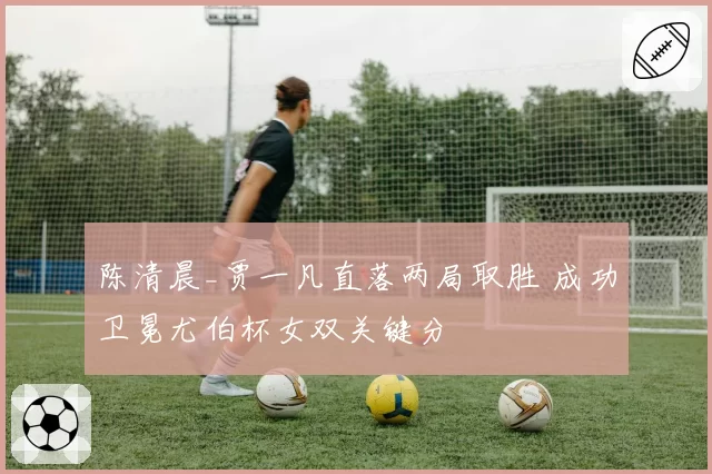 陈清晨_贾一凡直落两局取胜 成功卫冕尤伯杯女双关键分
